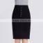 L017 Cotton Spandex Midi Skirt 2016 New Design Latest Women Pencil Midi Skirt