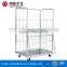 Collapsible Galvanized Heavy Duty 2-3-4 side roll container/roll cage/metal trolley