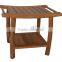 teak wooden comfortable bathroom stool FSC approved
