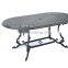 aluminum furniture long oval table outdoor garden table