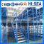 Warehouse Storage Multi-level Mezzanine Racking and Shelving System