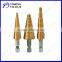 HSS Tin-coated Step Drill Bits