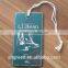 Reflective Spot UV Paper Swing Tag for Men's Wear