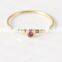 Hotsale gold coating simple stone ring designs single stone finger ring