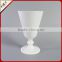 European Milk White Color Straight Wall Conical Fruit Juice Cup