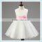 New Sleeveless Waist Chiffon Dress Girls Toddler Flower Tutu Layered Princess Party Bow Kids Formal Dress Girls Evening Dresses