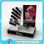 Black and white acrylic cosmetic makeup organizer lipstick holder with advertising board