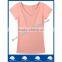 Short Sleeve V-Neck Women's Cotton/Spandex Sport T-shirt