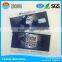 factory information safe PVC card with holigram sticker