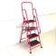 Gold supplier China 4 step ladder with safety rail/Safety Rails