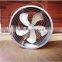 Air circulation fan hanging in greenhouse