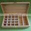 small fancy pine wooden empty gift box for Essential oil
