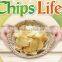 CY124 Homemade Microwave Oven Baked Potato Chips Maker Device Slicer and Plate Kitchen Tool