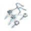 Safety gate zinc plated hook with screw eyes-2-pack