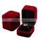 Factory wholesale velvet ring box,engagement ring display box
