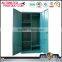 Sample bedroom wardrobe stainless steel hanging clothes storage cabinet with adjustable shelves