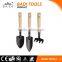 mini metal head kids wooden cheap garden tool set for kids