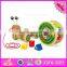 2016 hot sale baby wooden snail toy, most popular kids wooden snail toy W05B155