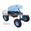 QINGDAO WANTAI Rolling Garden Tractor Scoot Work Seat On Wheels With Bucket Basket TC1852
