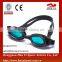 One peice soft pvc durable wholesales custom swimming goggles