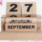 2016 new design wooden calendar tray wooden craft