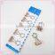 Assorted shapes metal binder clips with colorful printing