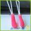 Custom green fastness security woven cords soft pvc zipper pullers sale
