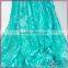 2015 lastest green floral lace fabric with spangle sequin for weeding dress, party dress,fashion dress