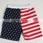 mens usa flag shorts, american style cotton shorts