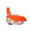 One Shoulder Ladies Bra Set Flowers Pattern Plastisol Printing Mature Women Bikini Beach Suit