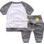 Wholesale boutique children clothing set, designer baby girl clothes, cheap kids outfit