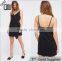 2017 Summer Fashion high quality V neck mini skirt with suspenders