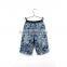Hot Summer 2-8 years Short jeans child clothing boys denim shorts flower pattern printed kids short pants