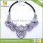 shourouk style Alloy Flower Vintage Statement pendants necklaces Crystal jewelry Fashion Choker Necklace
