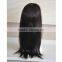 Natural Black Kinky Straight 100% Human Hair Full Lace Wig With Baby Hair