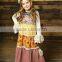 fall turkey embroidery lace ruffle thanksgiving kids clothing sets