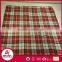 Rolling package check pattern polar fleece picnic blanket
