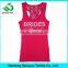 Cotton Lace Bling Rhinestone Pink Tank Bridesmaid Tank Tops Wholesale