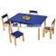 Unfinished kids furniture solid wood kindergarten tables and chairs