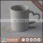 11oz white sublimation ceramic couple mug with heart shape handle