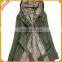 Top Quality Rabbit Fur Lining Free Size Russian Winter Coat For Women