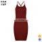 Oem manufacturer sexy mini dress sexy strappy back mini dresses summer women's clothing