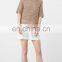 Thick knit short sleeve o neck women sweater