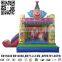 lovely clown inflatable slide bouncer obstacle for sale