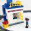 Funny bricks toys Large plastic building blocks musical train for sale