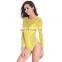 Stretch - Mesh Layer Sunblock High Cut Sex photo Hot open Women Swimming suit