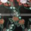OLF 0129 new flower design multi color top quality embroidery mesh lace