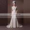 Gorgeous Mermaid V-neck Hollow-out Back Fish Style Lace & Beads Wedding Dress
