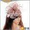 New Design Elegant Hair Fascinators Wedding Accessories High Quality Church Hats For Party Day Sinamay Hat