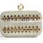New wholesale Crystal studded stone clutch bag india for women party high quality stone clutch bag